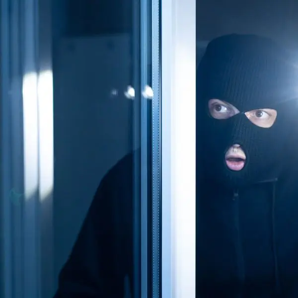 voleur qui regarde par la fenêtre