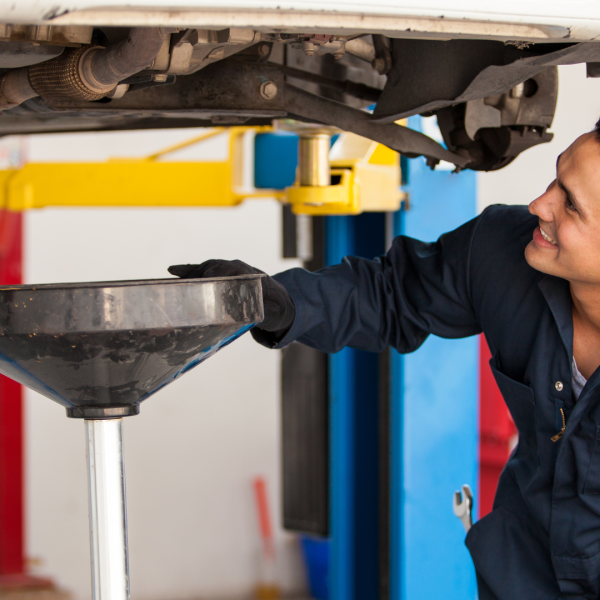 Vidange d'une voiture sans permis